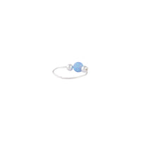 Sterling Silver Opalised Nose Ring - link has visual effect only