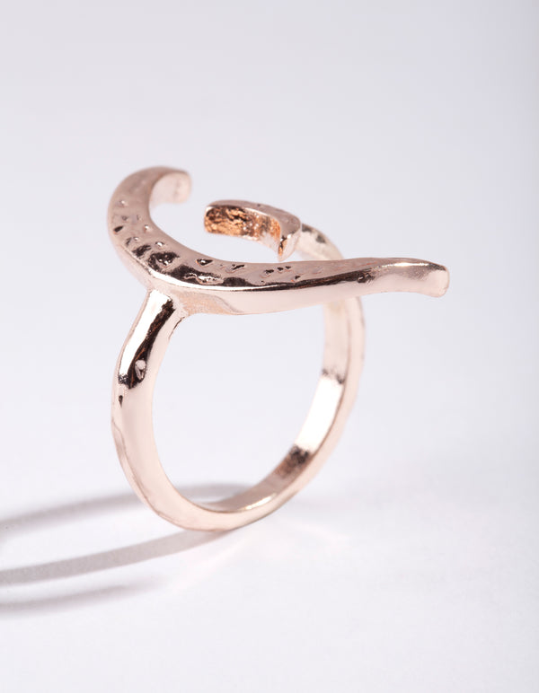 Rose gold on sale open ring