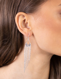 Silver Diamante Cascade Ball Earrings - link has visual effect only