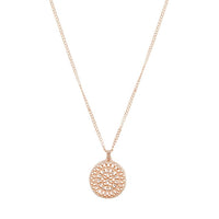 Rose Gold Diamante Disc Filigree Necklace - link has visual effect only