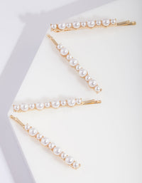 Gold Pearl Cluster Pins - Lovisa