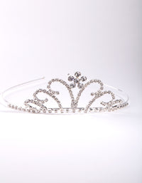 Kids Silver Pretty Tiara Headband - link has visual effect only