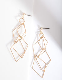 Gold Fine Layered Earrings - link has visual effect only