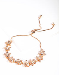 Gold Flower Toggle Bracelet - link has visual effect only