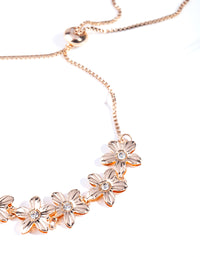 Gold Flower Toggle Bracelet - link has visual effect only