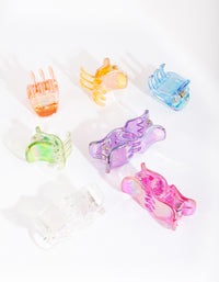 Kids Tiny Hair Claw Clips 10-Pack - link has visual effect only