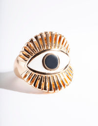 Gold Giant Statement Eye Ring - link has visual effect only