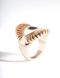 Gold Giant Statement Eye Ring - link has visual effect only