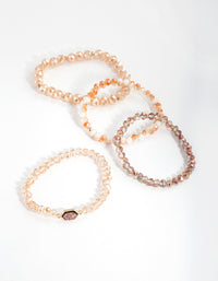 Multi Faceted Stretch Bracelet 4-Pack - link has visual effect only