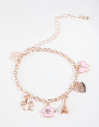 Kids Rose Gold Eiffel Tower Bracelet - link has visual effect only