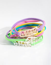 Kids Mega Best Friend Mixed Cut-out Bracelet 8-Pack - link has visual effect only