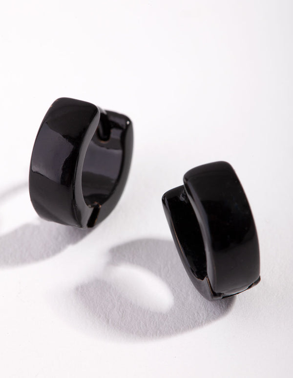 Matte 4mm Thick Huggie Earrings