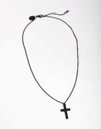 Matte Diamante Cross Necklace - link has visual effect only