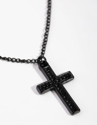 Matte Diamante Cross Necklace - link has visual effect only