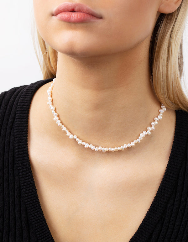 Lovisa Silver Coloured Faux Pearl Necklace