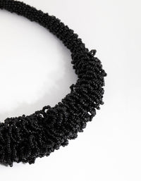 Black Wiggle Tube Necklace - link has visual effect only