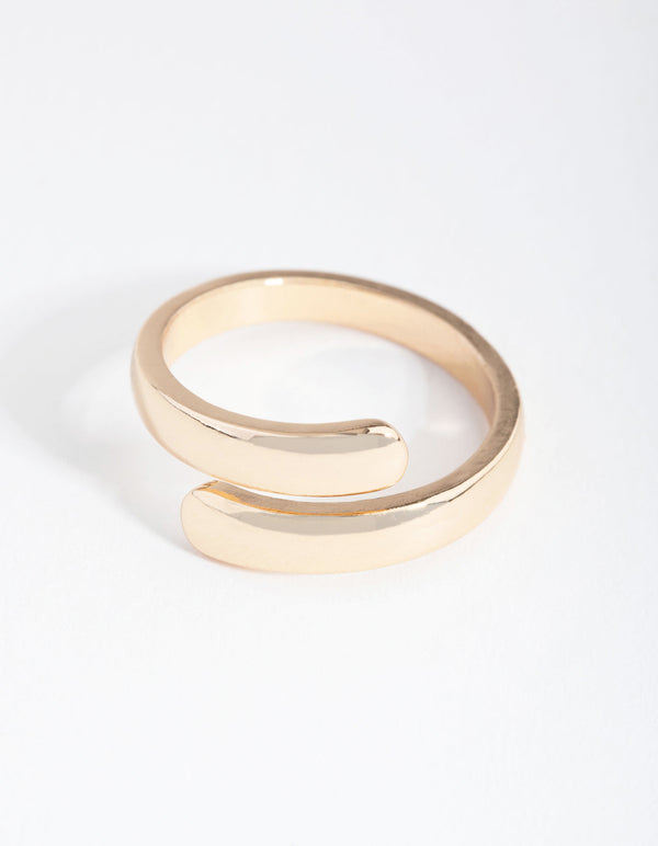 Gold Smooth Wrap Ring - Lovisa