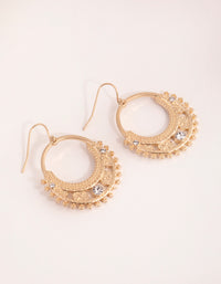 Gold Small Funky Drop Earrings - link has visual effect only