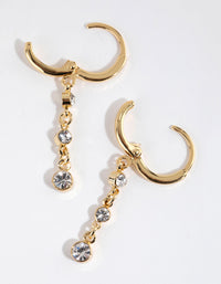 Gold Plated Dainty Drop Earrings - link has visual effect only