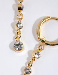 Gold Plated Dainty Drop Earrings - link has visual effect only