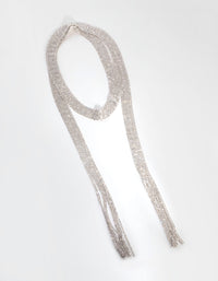 Silver Cupchain Scarf Necklace - link has visual effect only