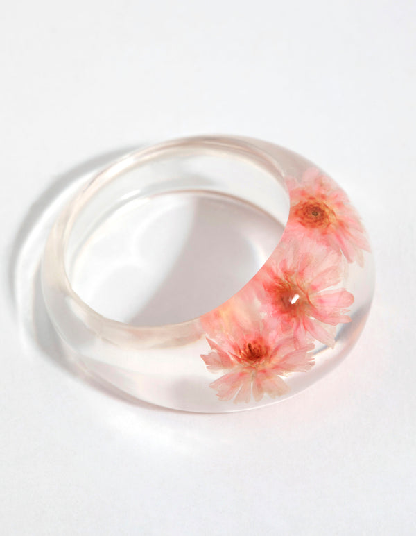 Plastic deals flower ring