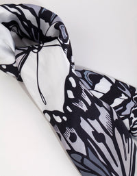 Black & White Butterfly Print Scarf - link has visual effect only