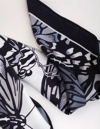 Black & White Butterfly Print Scarf - link has visual effect only