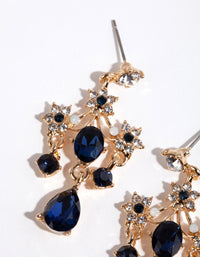 Gold Candelabra Drop Earrings - link has visual effect only