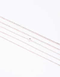 Rose Gold Diamante Choker 5-Pack - link has visual effect only