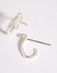 Sterling Silver King Cobra Hoop Earrings - link has visual effect only