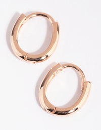 Rose Gold Plated Sterling Silver Stud & Huggie Earring Pack - link has visual effect only