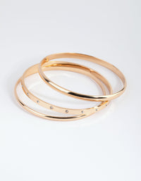 Gold Diamante Inlay Bangle Pack - link has visual effect only