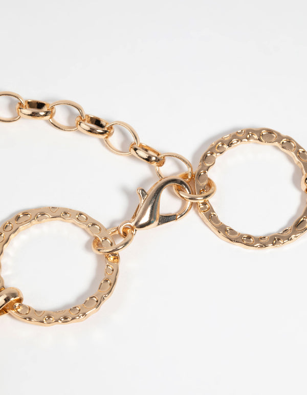 Louis Vuitton Pochette Extender Key Ring Chain Gold