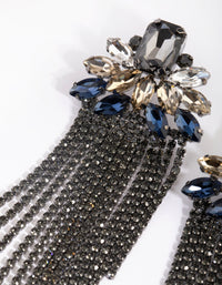 Gunmetal Chain Drop Earrings - link has visual effect only