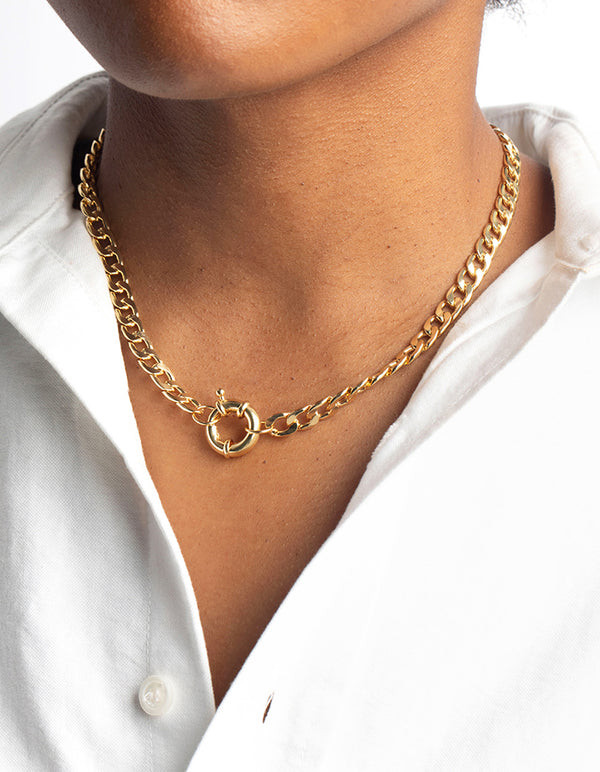 Gold chain with deals clasp