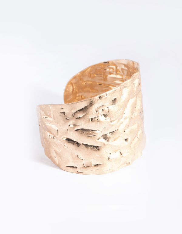 Gold Molten Cuff Bracelet - Lovisa