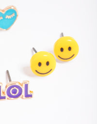 Kids Smile Stud Earring 6-Pack - link has visual effect only