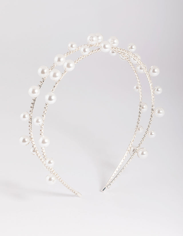 Silver Pearl Headband - Lovisa