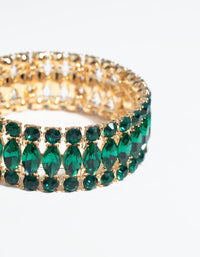 Green Marquise Bracelet - link has visual effect only