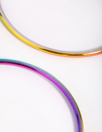 90s Rainbow Hoop Earrings - link has visual effect only