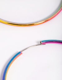 90s Rainbow Hoop Earrings - link has visual effect only