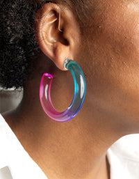 90s Acrylic Hoop Earrings - link has visual effect only