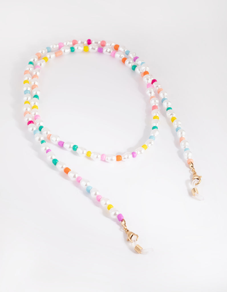 90s Rainbow Pearl Glasses Chain - Lovisa