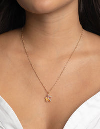 Gold Celestial Iridescent Necklace Set - link has visual effect only