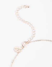 Mixed Metal Puff Heart Necklace Set - link has visual effect only