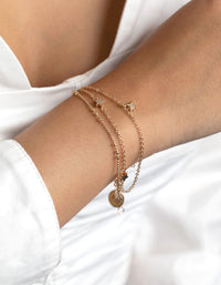 Gold Star Bracelet & Anklet Pack - link has visual effect only