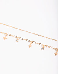 Gold Celestial Diamante Anklet Set - link has visual effect only