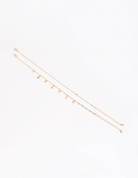 Gold Celestial Diamante Anklet Set - link has visual effect only