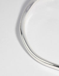 Silver Plated Wavy Bangle - link has visual effect only